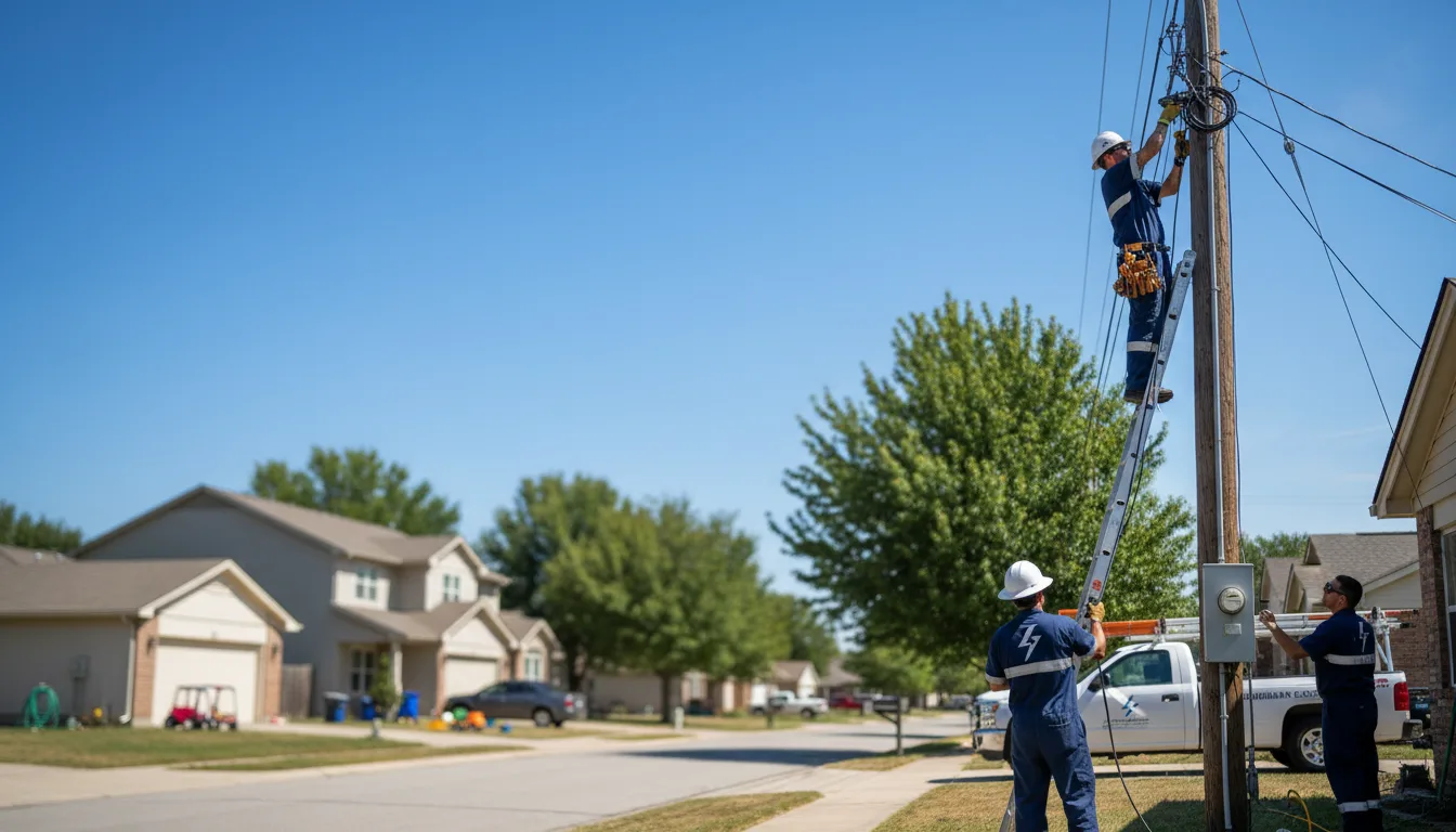 Residential electrician providing installation services in Nimitz, WV